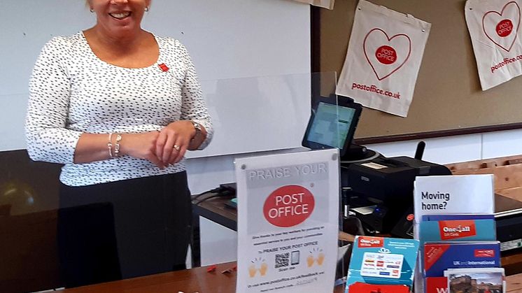 Tina May Postmistress for Christian Malford