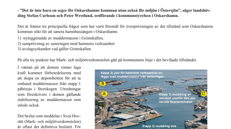 Positiva besked för Oskarshamns kommun