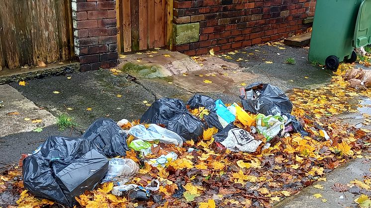 Littering at Ulundi Street, Radcliffe.