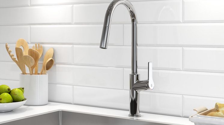 EPIC kitchen mixer_with pull out handshower_chrome