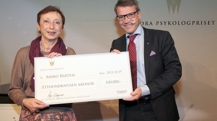 Stora psykologpriset till Aniko Bartfai på Danderyds sjukhus