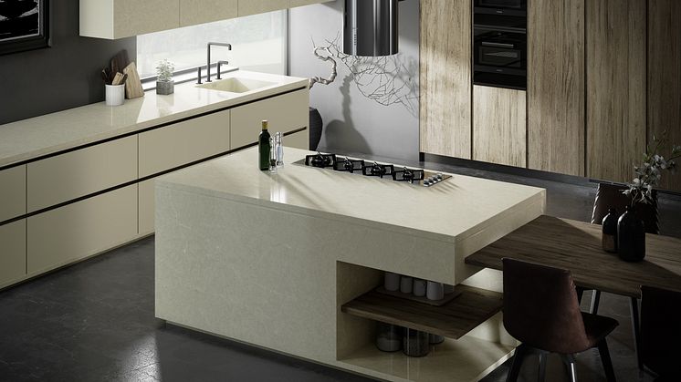 Silestone Silken Pearl Kitchen 2