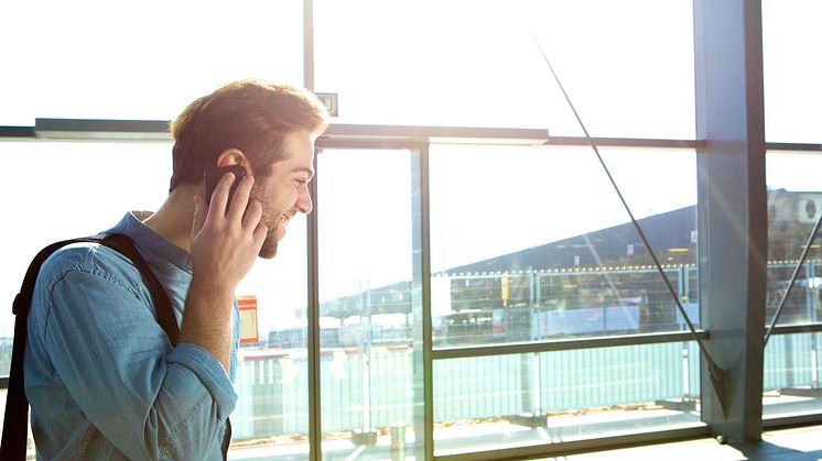 Talking in the phone while leaving the company