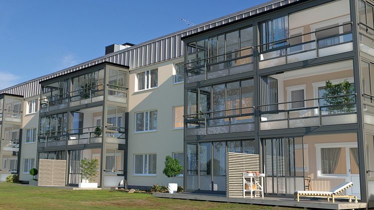 Balco bygger 142 nya inglasade balkonger i Kalix