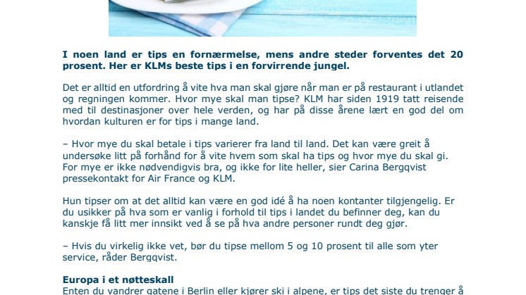 Slik tipser du riktig på reise