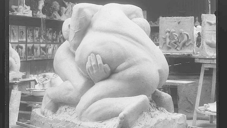 To kjempende menn av Gustav Vigeland. Foto: ukjent