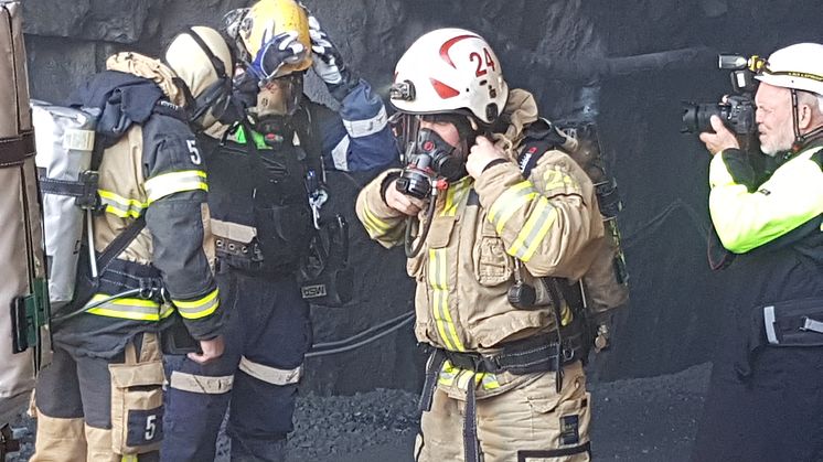 Räddningsövning med goda utsikter