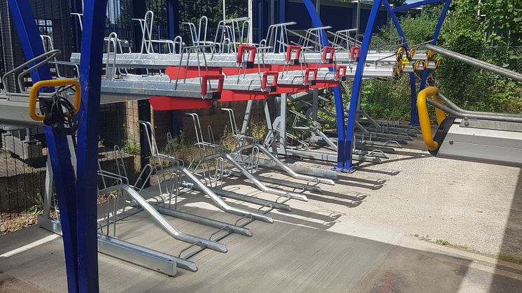 Improvements have been made for cyclists at Harpenden, Luton, Leagrave and Elstree and Borehamwood stations - IMAGES AVAILABLE TO DOWNLOAD BELOW
