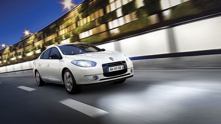 Renault Fluence Z.E. ruller ud
