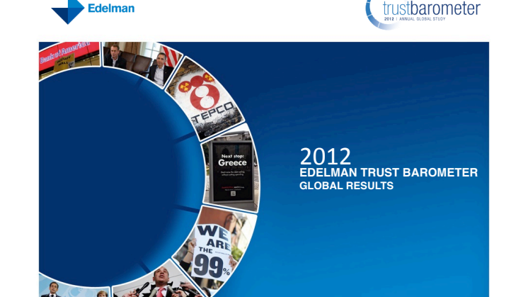 Edelman Trust Barometer 2012 Global Results