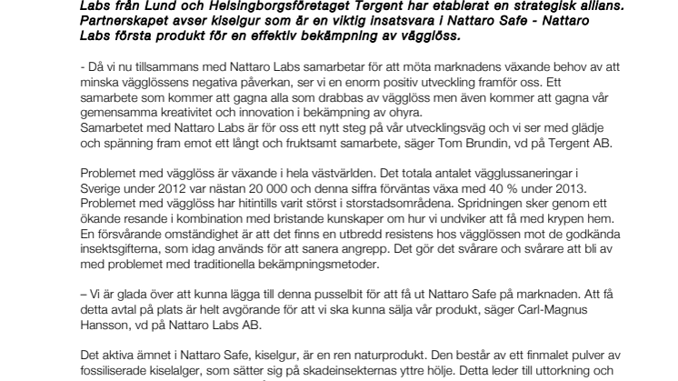 Strategisk allians för bekämpning av vägglöss