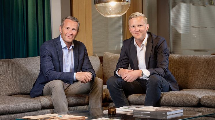 Stephan Andersson, CEO Asurgent, and Linus Lindström, CEO Co-native