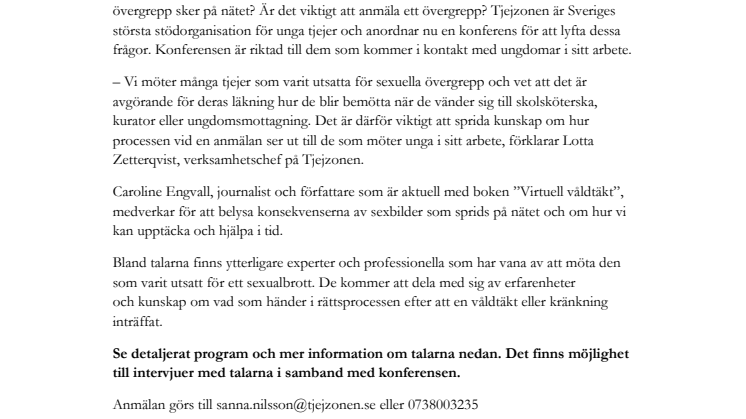 Från uppdagande till upprättelse - konferens om sexuella kränkningar och våldtäkt 
