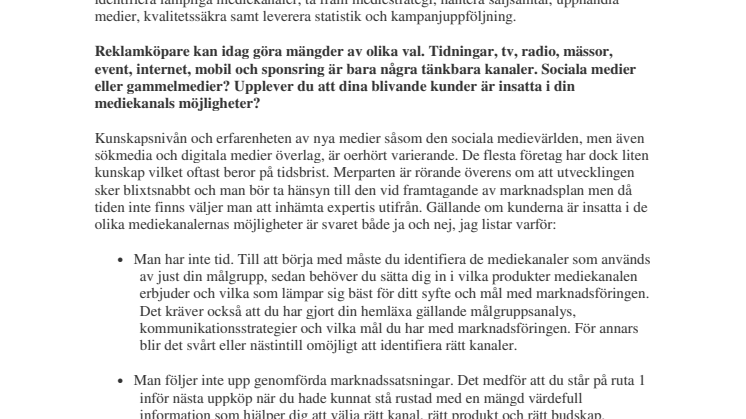 Kunskapsnivån kring nya medier för låg i de flesta företag - Charlotte da Silva från MediaView i Veckans fokus