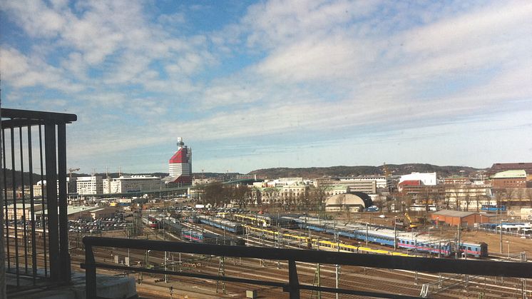 Utsikt från Trivectors nya kontor i Göteborg