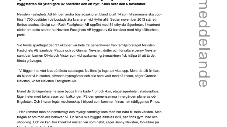 Byggstarter för 250 bostäder och nytt P-hus