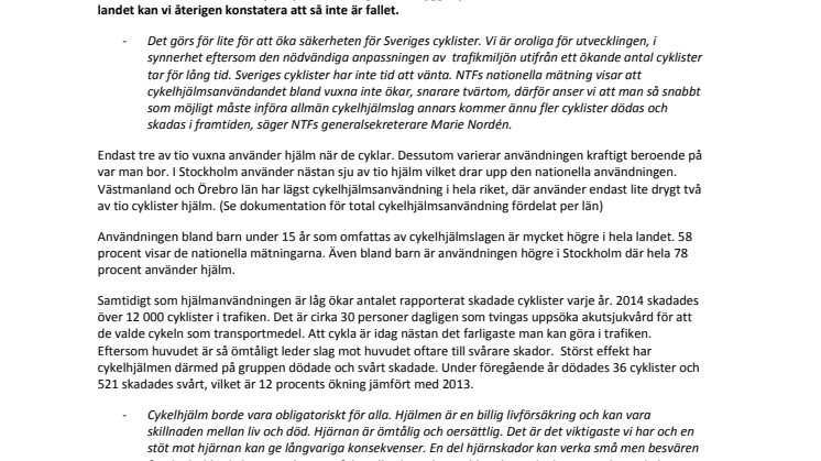 Våga prata om cykelhjälmslag för alla…
