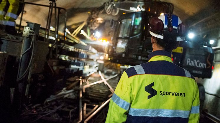 Sporveien utfører vedlikeholdsarbeid i påsken. Foto: Simen Prestaasen/ Sporveien.
