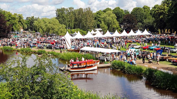 Nostalgia Festival i Ronneby Brunnspark Översiktsbild