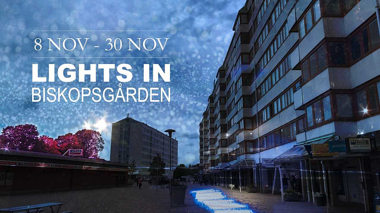 Lights in Biskopsgården är inspirerade av medborgare för att skapa lyskraft som ska ge ökad trygghet i novembermörkret.