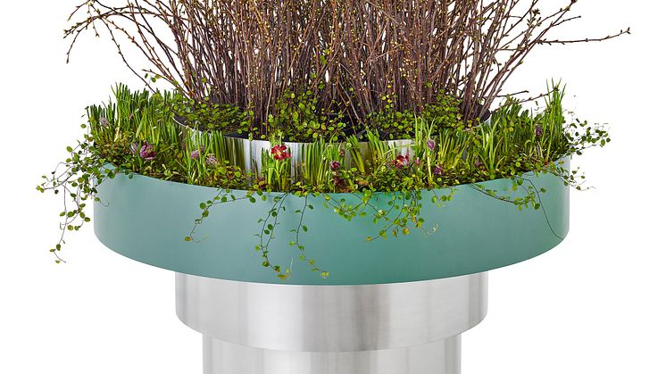 Lamell planteringskärl, design Roger Persson