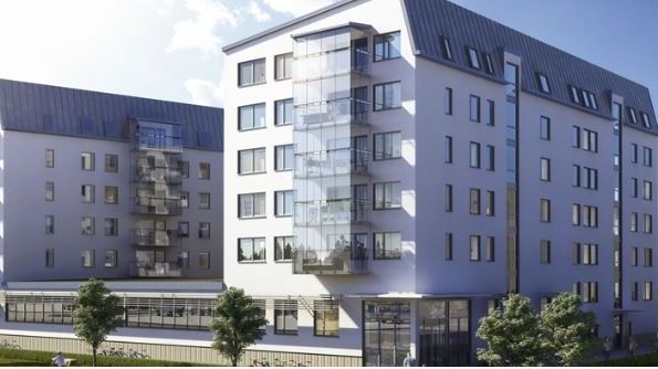 Borrhål kyler och värmer luften till nya hyreslägenheter och kontor