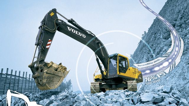 Volvo utrustar alla större maskiner med telematiksystemet CareTrack som standard