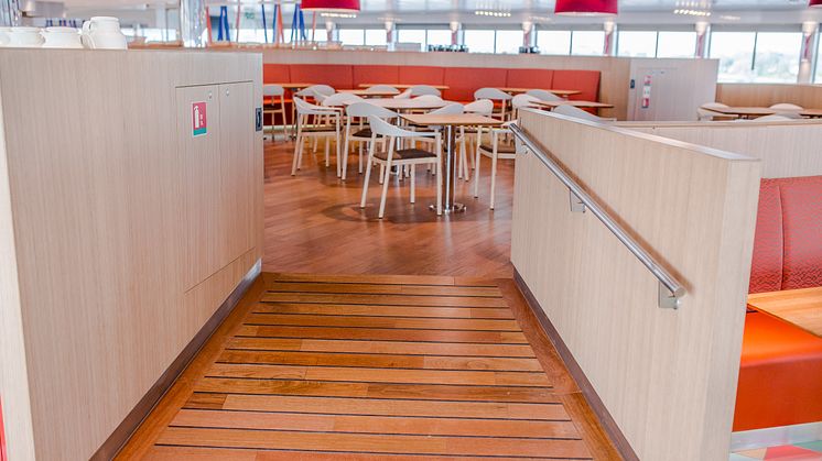 Restaurant på Scandlines' nye hybridfærge M/F Berlin