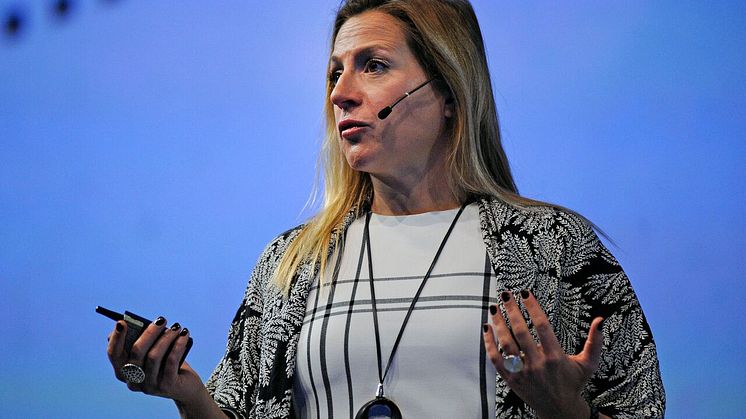 Isabelle Mateos y Lago, Managing Director and Chief Multi-Asset Strategist at BlackRock, addresses the Discovery Financial Planning Summit in Johannesburg on 29 May 2017.