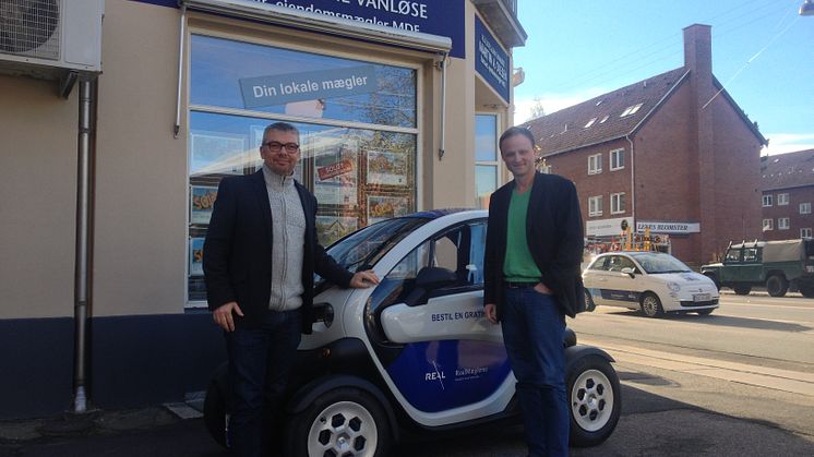 Ejendomsmægler på el - første danske Renault Twizy som ejendomsmæglerslæde