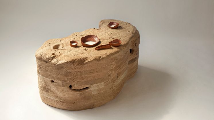 Fossil no 1 coffee table, designer Anna Bera. Photo Emilia Oksentowicz