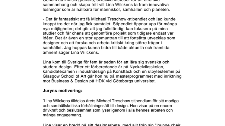 Michael Treschow-stipendiat vill ta fram innovativa och hållbara lösningar