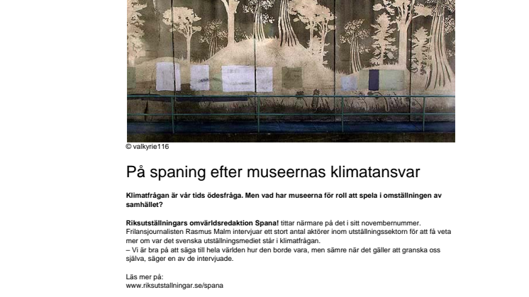 På spaning efter museernas klimatansvar
