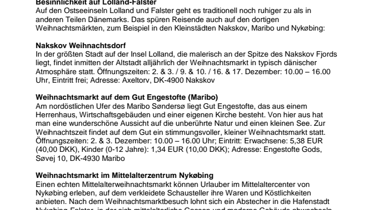 So gemütlich: Bereits ab 33,- EUR mit Scandlines zum Julehygge nach Dänemark