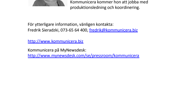 Ny medarbetare på Kommunicera i Malmö