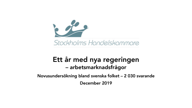 Novus om arbetsmarknaden