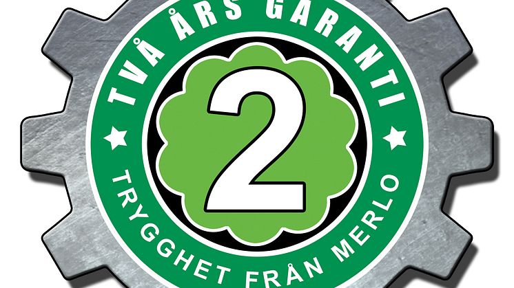 2 års fabriksgaranti på alla nya Merlo från och med 1:a september.