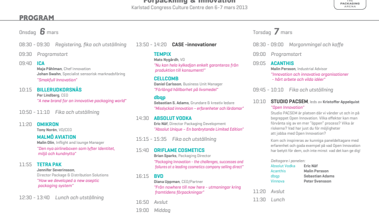 Dags att anmäla sig till PACSEM 2013! Senaste anmälningsdag 11 feb.