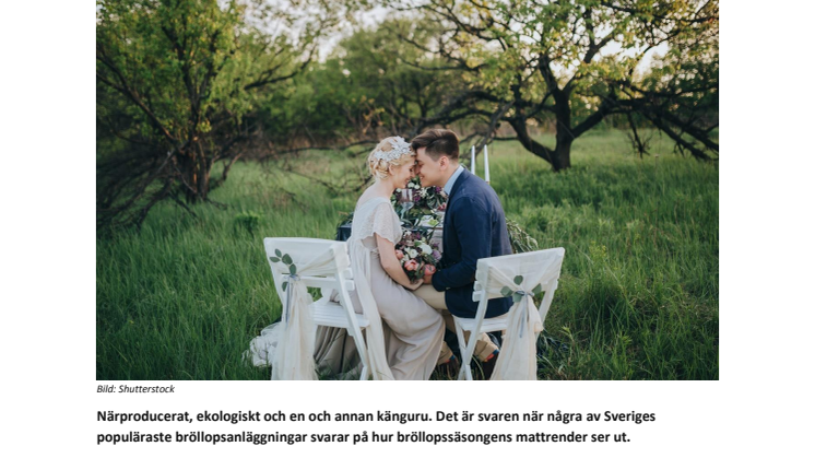 Traditionellt med en modern twist: så ser bröllopsmaten ut i sommar