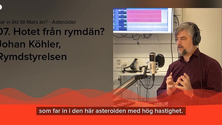 Johan Köhler på Rymdstyrelsen
