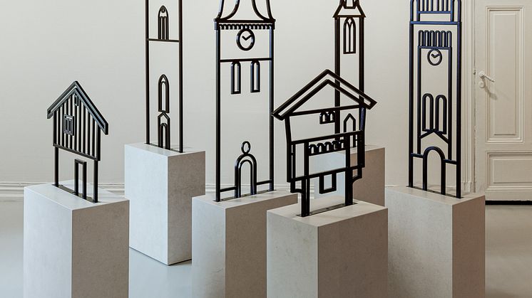 Julian Opie. Installation view JO.VRGF15@Moss. 2023. Foto_Eivind Lauritzen_8