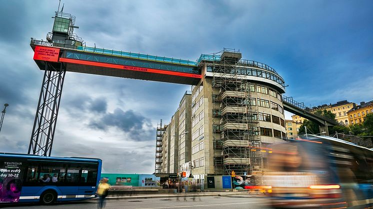 Katarinahuset vid Slussen, i hjärtat av Stockholm, genomgår nu en totalrenovering.