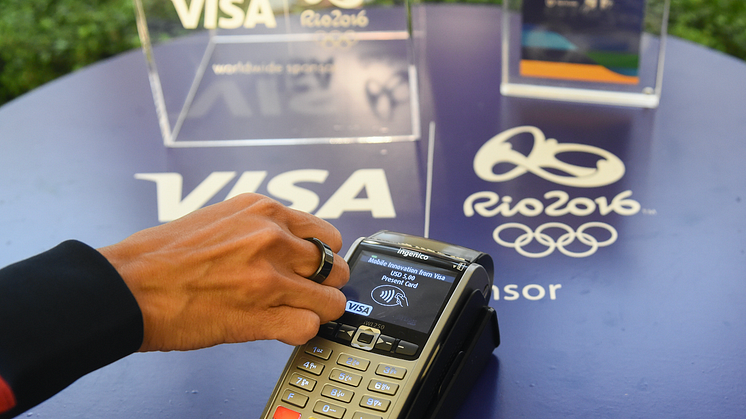 "Team Visa" Athlet bezahlt mit NFC-Ring