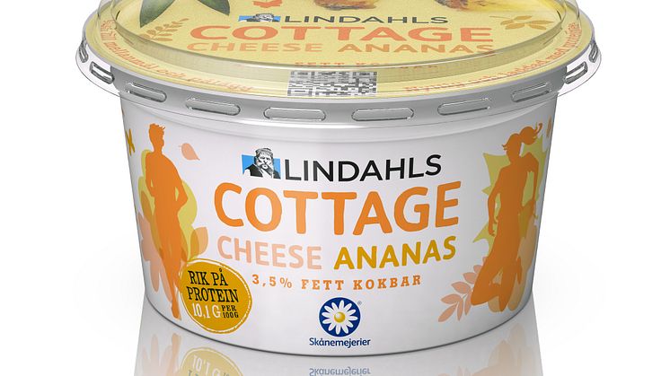 Lindahls Cottage Cheese, Ananas, 200g