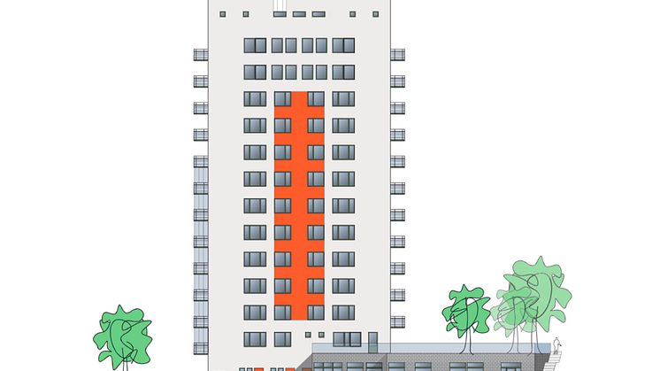 Riksbyggen uppför 50 bostadsrätter i förtätningsprojekt i Högdalen
