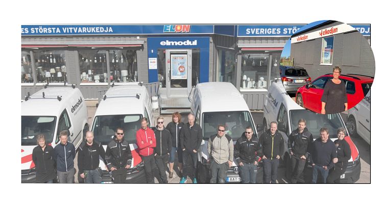Yvonne Nilsson (insprängd bild ) är ekonomiansvarig på El-modul i Kristinehamn