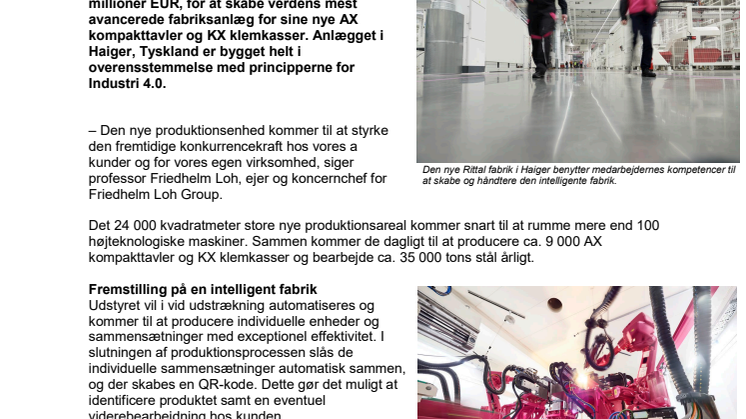 Rittal og den intelligente fabrik