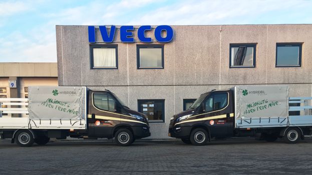 Støjsvage hybridbiler fra IVECO henter storskrald i hjertet af Aarhus