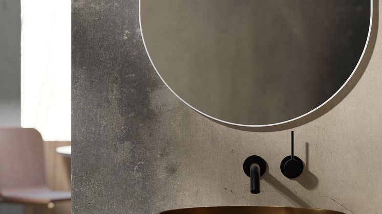 Primy Inbyggd tvättställsblandare Steel Harmonized 1 Shadow 11008, Tvättställ Steel Rare R Sand & Scandtap Solid M1 46201