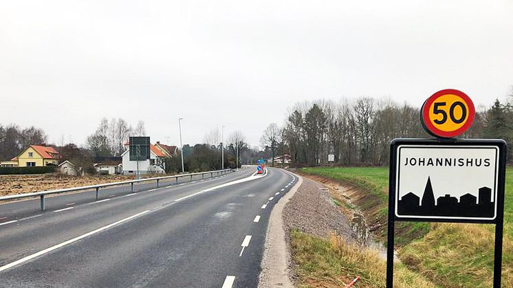 Den nya gång och cykelvägen invigs på lördag den 14/12 kl 11.00.  Foto: Henrik Vik, Trafikverket